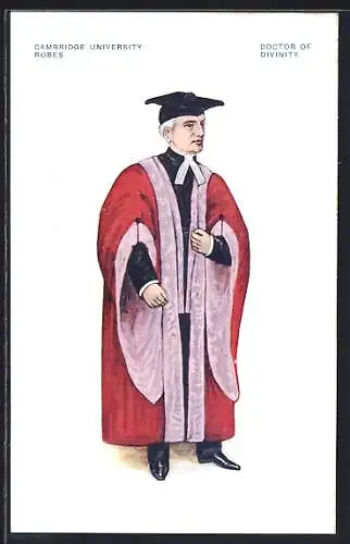 AK Cambridge University Robes, Doctor of Divinity, Akademische Kleidung