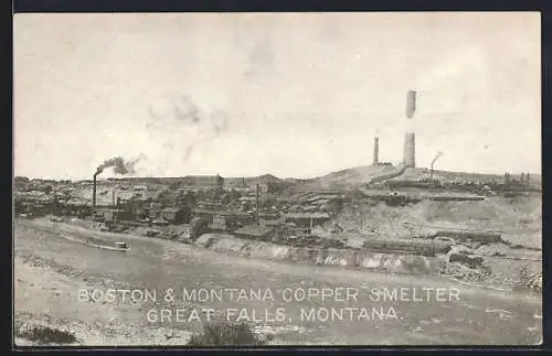 AK Great Falls, MT, Boston & Montana Copper Smelter