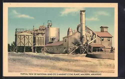 AK Malvern, AR, Partial View of National Lead Co.`s Magnet Cove Plant