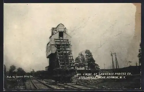 AK Stellaville /Hermon, NY, No. 4 Mine, St. Lawrence Pyrites Co.