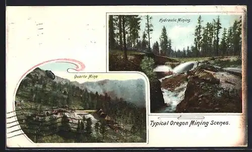 AK Oregon, OR, Quartz Mine, Hydraulic Mining