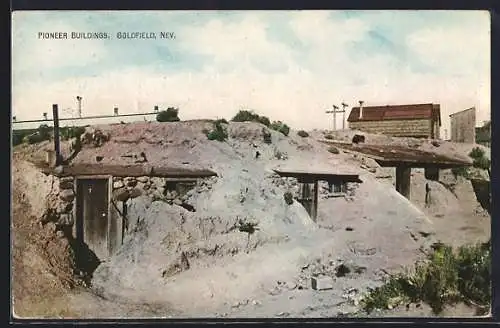 AK Goldfield, NV, Pioneer Buildings