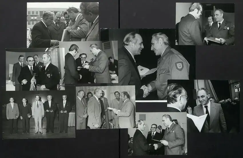 108 Fotografien DDR, Dr. Ing. Alfred Kulke, Leiter Sekr. Erzeugnissgruppenverband Wohnungs-Gesellschaftbau, Uniform KZV 0