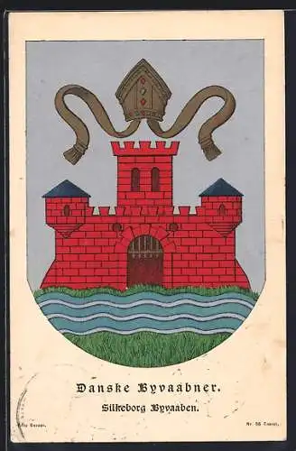 AK Silkeborg, Danske Byvaabner, Wappen mit Burg