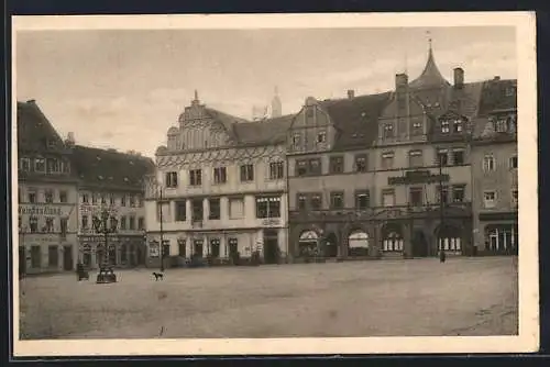 AK Weimar / Thüringen, Marktplatz mit Lucas Cranach-Haus