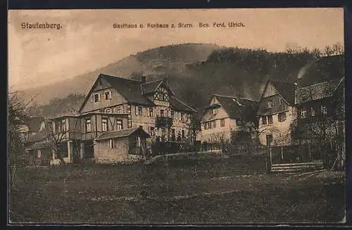 AK Staufenberg / Murgtal, Gasthaus und Kurhaus zum Stern von Ferd. Ulrich