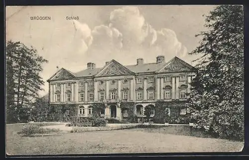 AK Brüggen / Leine, Schloss mit Schlossgarten