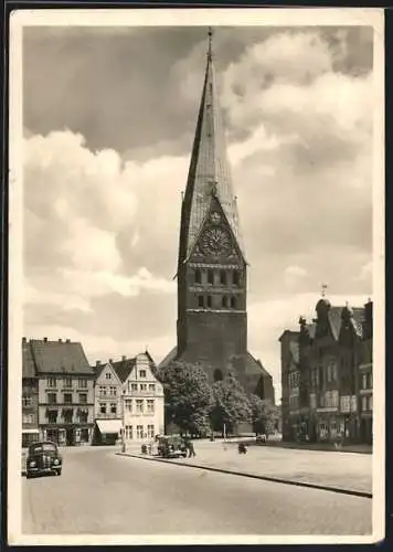 Foto-AK Deutscher Kunstverlag, Nr. 38: Lüneburg, Johanniskirche, Blick vom Sand