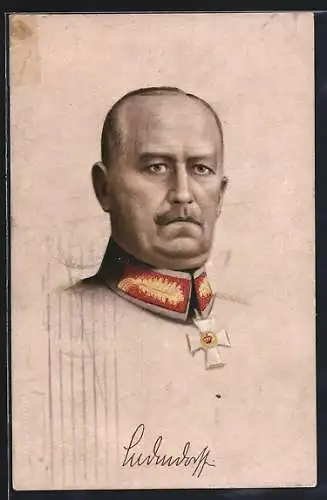 AK Portrait Generaloberst Erich Ludendorff