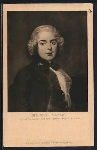 AK Der junge Mozart, Jugendportrait des Komponisten