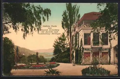 AK Arenenberg, Südliche Partie vom Museum mit Aussicht nach Louisenberg-Berlingen