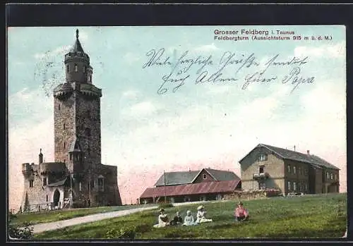 AK Feldberg / Taunus, Partie am Feldbergturm