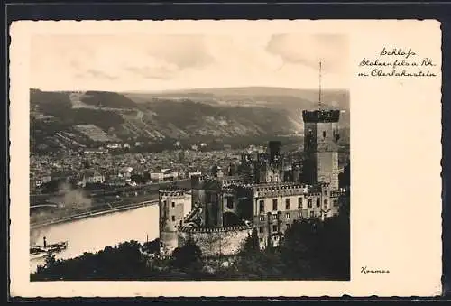 AK Stolzenfels a. Rh., Schloss Stolzenfels mit Oberlahnstein