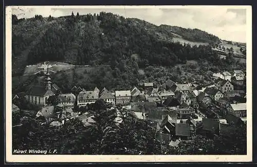 AK Wirsberg i. F., Teilansicht mit Kirche