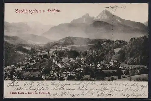 AK Berchtesgaden, Teilansicht mit Kirche v. Lockstein