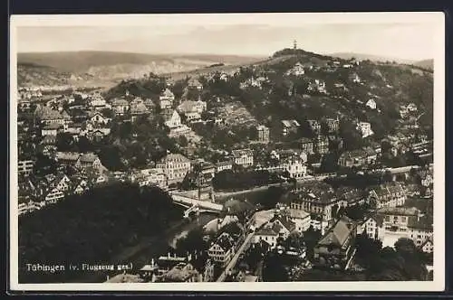 AK Tübingen, Teilansicht, Fliegeraufnahme