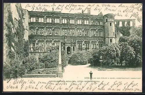 AK Heidelberg, Heidelberger Schloss, Otto-Heinrichsbau