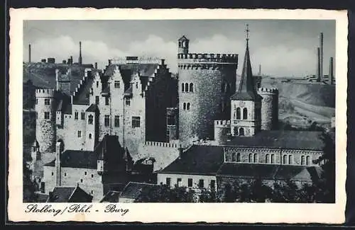 AK Stolberg /Rhl., Blick auf die Burg