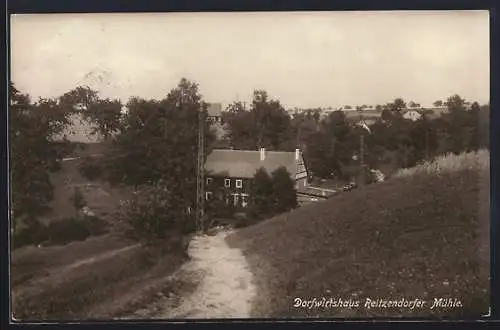 AK Reitzendorf, Blick auf Dorfwirtshaus Mühle