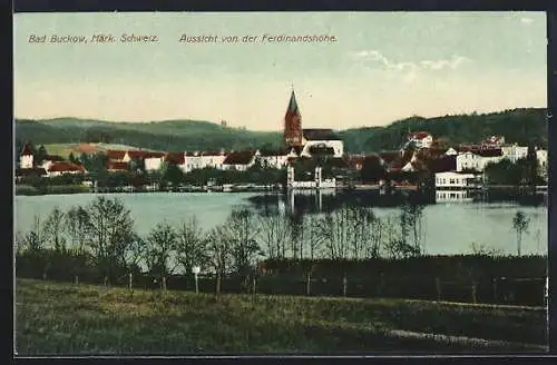 AK Bad Buckow /Märk. Schweiz, Aussicht von der Ferdinandshöhe