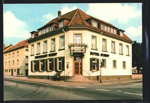 AK Freiburg-St. Georgen, Hotel-Restaurant Zum Schiff, Basler Landstrasse 35-37