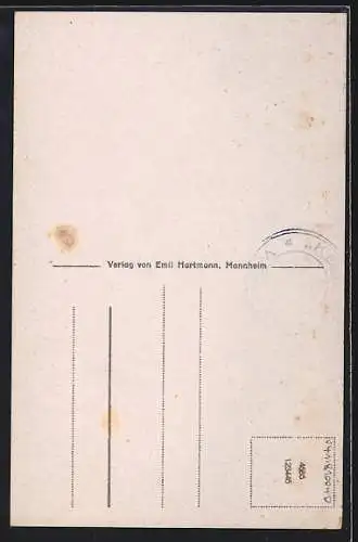 AK Würzburg, Patrona Franconiae auf der Alten Mainbrücke