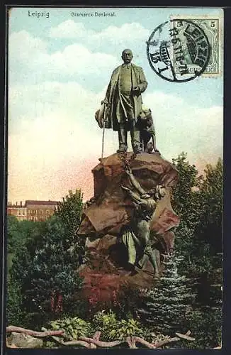 AK Leipzig, Bismarck-Denkmal