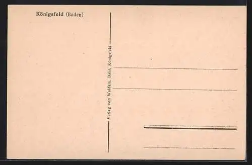 AK Königsfeld / Baden, Teilansicht des Ortes