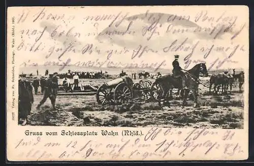 AK Wahn /Rhld., Artillerie auf dem Schiessplatz