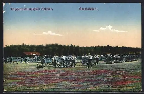 AK Zeithain, Truppen-Uebungsplatz, Geschützpark