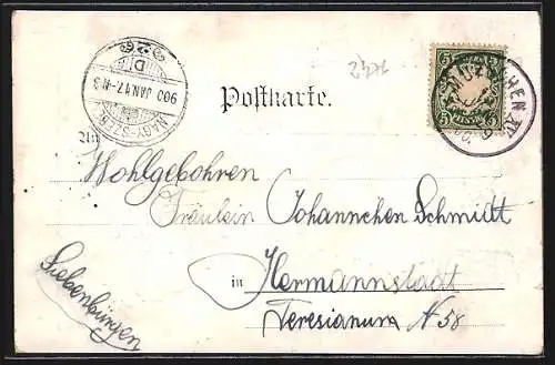 Künstler-AK München, Münchener Schäfflertanz im Winter 1900, Reifschwinger Leonh. Bischoff