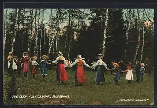 AK Svenska Folkdansar, Ringdans, Volkstanz