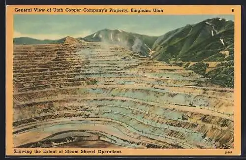 AK Bingham, UT, General View of Utah Copper Company`s Property