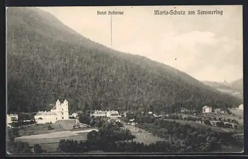 AK Maria-Schutz am Semmering, Blick zum Hotel Bellevue