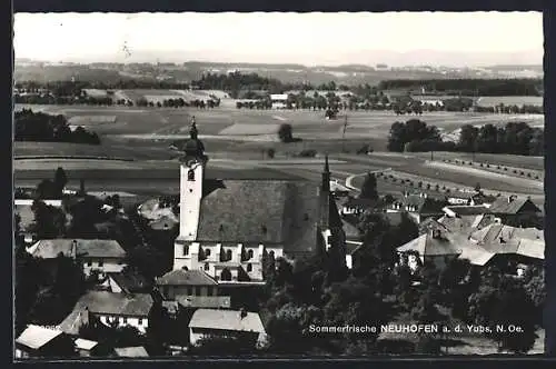 AK Neuhofen a. d. Ybbs, Teilansicht mit Kirche