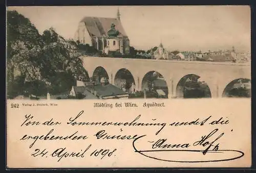 AK Mödling bei Wien, Kirche mit Aquädukt