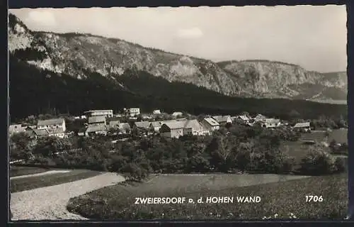 AK Zweiersdorf a. d. Hohen Wand, Blick auf den Ort