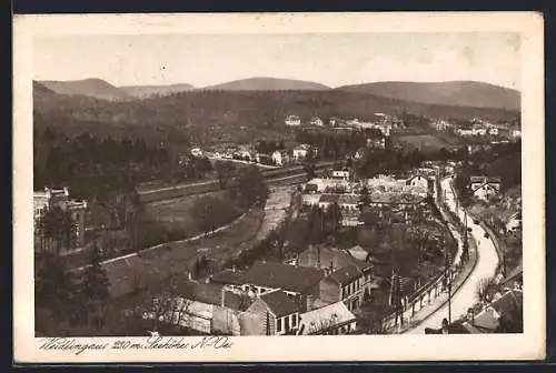 AK Weidlingau, Blick aus der Vogelschau auf den Ort