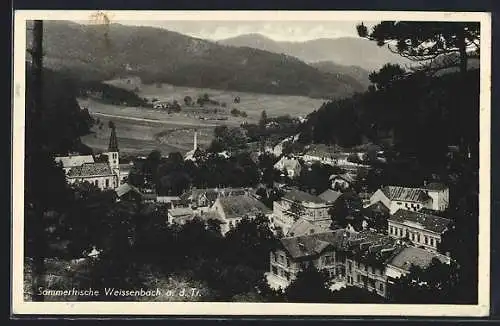 AK Weissenbach a.d. Triesting, Panorama aus der Vogelschau