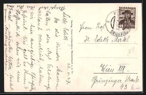 AK Weissenbach a.d. Triesting, Panorama aus der Vogelschau