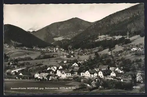 AK Wopfing, Teilansicht gegen Schneeberg