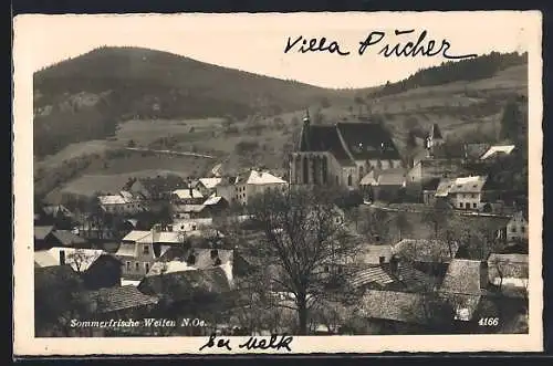 AK Weiten /N.-D., Teilansicht mit Kirche