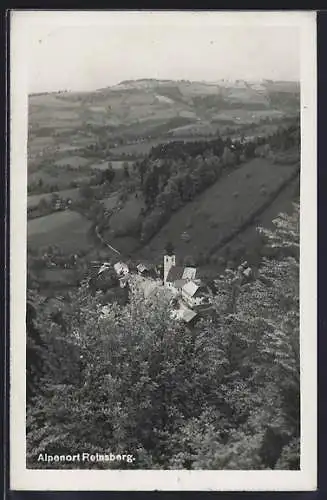 AK Reinsberg, Ortsansicht aus der Vogelschau