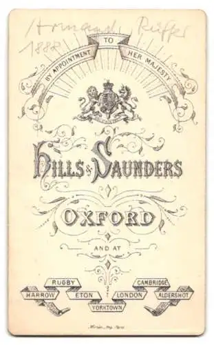 Fotografie Hills & Saunders, Oxford, Marc Armand Ruffer, Bakteriologe und Begründer der Paläopathologie