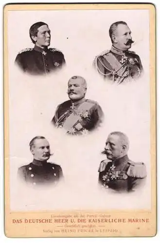 Fotografie Heino Fricke, Leipzig, Generäle des deutsches Heer, mit von Voigts-Rhetz, Uniform, Ordenspange