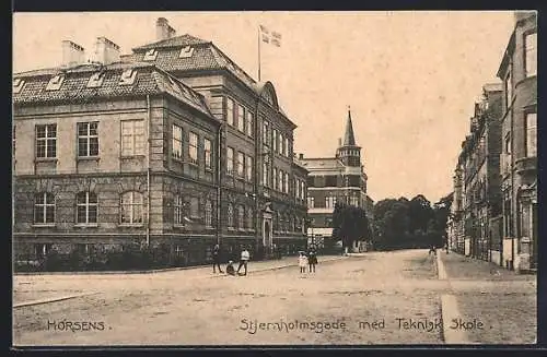 AK Horsens, Stjernholmsgade med Teknisk Skole