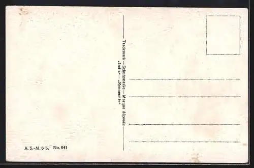 Ölgemälde-Imitations-AK Bäuerin mit Ernte auf dem Rücken am See