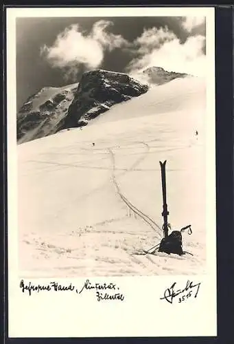 Foto-AK Hans Hruschka Nr. 3515: Hintertux /Zillertal, Gefrorene Wand