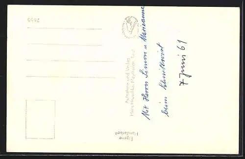 Foto-AK Hans Hruschka Nr. 1463: Schwandberg, Gasthaus Wasserfall