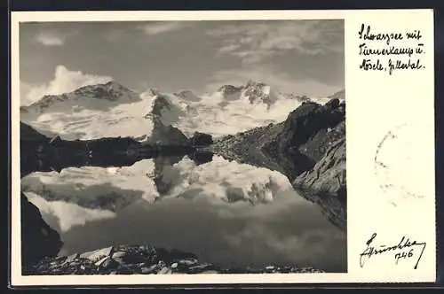 Foto-AK Hans Hruschka Nr.746: Schwarzsee mit Mösele und Turnerkamp